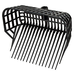 Kerbl Tête de fourche à litière Maxi - Noir