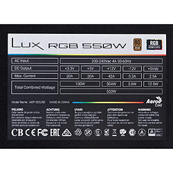 Aerocool LUX RGB 550M 550W pas cher