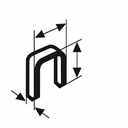 BOSCH Agrafe dos étroit Type 55