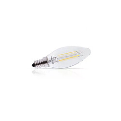 Miidex Ampoule LED Filament Flamme Ampoule LED filament flamme E14 4W - Blanc neutre - 4000K