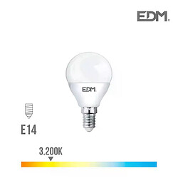 EDM Ampoule LED E14 7W - Blanc Chaud 3200K