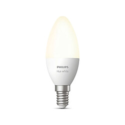 Philips Hue LED Puce E14 - Blanc Ampoule LED Connectée - E14 - 5,5W - Bluetooth - 2700K - 470 lumens