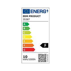 Edm Ampoule LED E27 10 W blanc chaud