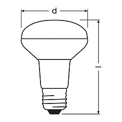 Osram ampoule spot R80 LED E27