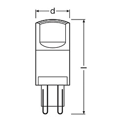 Osram Ampoule LED capsule G9 clair