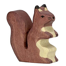 Holztiger figurine écureuil en bois