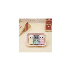 Sylvanian families Figurines triplés chat persan
