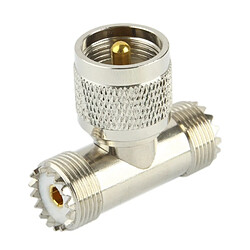 Wewoo Adaptateur UHF Mâle à 2 x UHF Femelle