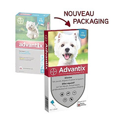 Advantix 4 pipettes chien 4-10 kg