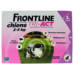 Frontline TRI-ACT Chien 2-5kg - 3 Pipettes Anti-Puces