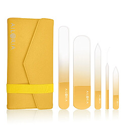 Ailoria set de limes à ongles en verre - Jaune