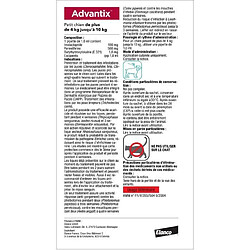 Advantix 6 Pipettes Antiparasitaires - Petit Chien