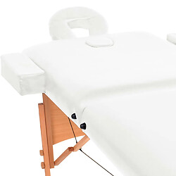 Acheter VidaXL Table de Massage Blanc
