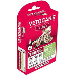 Vétocanis Pipettes Anti-puces Duo Chat