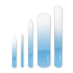 Ailoria set de limes à ongles en verre - Bleu
