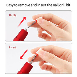 Stylo de manucure électrique - Rouge pas cher