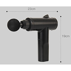 Avis Mini pistolet de massage à percussions - Noir