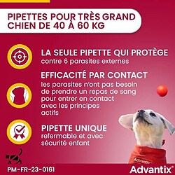 Avis Advantix 4 Pipettes Antiparasitaires - Très Grand Chien