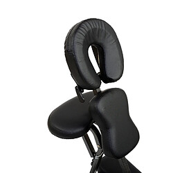 Bcelec Chaise de massage pliante - Noir pas cher