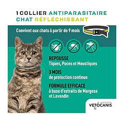 Vetocanis Collier insectifuge réfléchissant chat