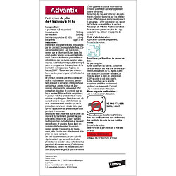 Advantix 4 pipettes chien 4-10 kg
