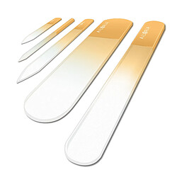 Ailoria set de limes à ongles en verre - Jaune pas cher