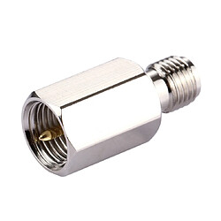 Wewoo Adaptateur FME Mâle à SMA Femelle - Argent