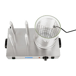 Helloshop26 Machine à hot-dog pro - 4 plots