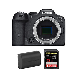 Canon EOS R7 + LP-E6NH + SanDisk 32 Go