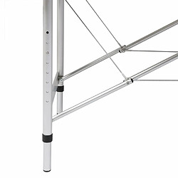 Helloshop26 Table de massage pliable 2 zones - Noir