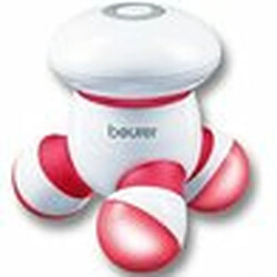 Beurer masseur électrique portable - Rouge Masseur électrique portable - Massage par vibrations - 1 programme - LED intégrées - Alimentation par piles AAA
