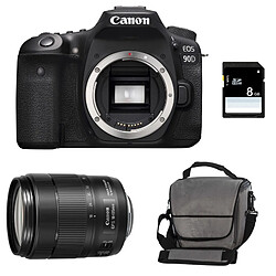 Canon EOS 90D KIT + 18-135 IS Reflex numérique - Capteur 32,5MP - Vidéo UHD 4K - Écran orientable - WIFI/Bluetooth