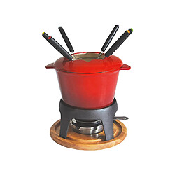 Baumalu - Service à fondue - Rouge dégradé