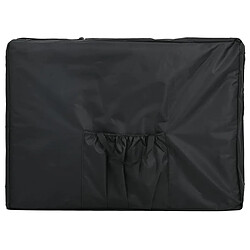 Avis vidaXL Table de massage pliable noir 4 zones