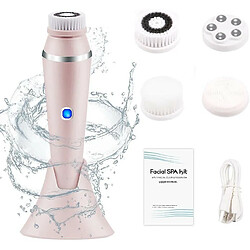 Chrono Brosse Visage 4 en 1 - Rose
