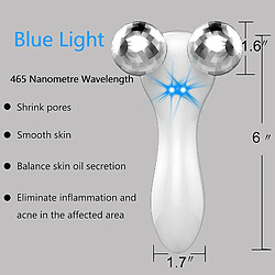 Avis Chrono Rouleau Masseur à Micro-courant 4D - Blanc