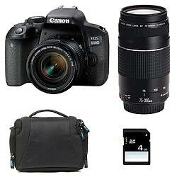 Canon EOS 800D + 18-55 IS STM + 75-300 III