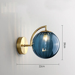 Universal Applique verre Bleu Moderne