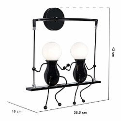 Acheter Stoex Applique murale 2 lampes - Noir