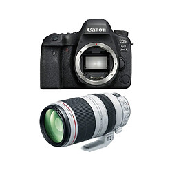 Canon EOS 6D Mark II + EF 100-400mm F4.5-5.6L IS II USM Appareil photo reflex numérique - Capteur CMOS 26.2 MP - Plage ISO 100 à 102400 - Vidéo Full HD 1080p