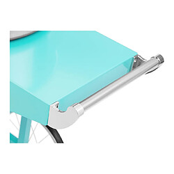 Helloshop26 Machine à barbe à papa avec chariot - Turquoise