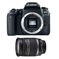 Canon EOS 77D + 18-200 IS Reflex numérique - Capteur APS-C 24.2MP - Vidéo Full HD - Stabilisateur numérique