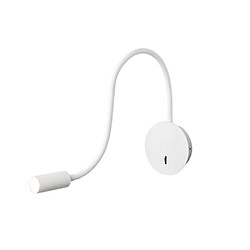 Applique de chevet 3W - Rétractable - Blanche