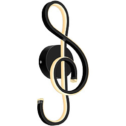 Stoex Note Musicale Applique LED - Noir