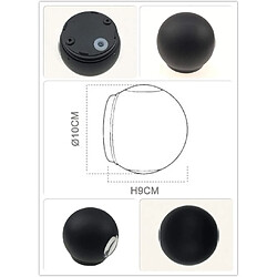 Universal Applique LED ronde - Noir