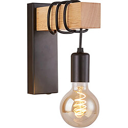 Applique Bois Industriel - Noir