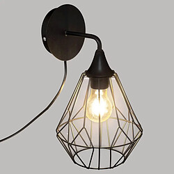 Atmosphera Applique Flave Noir Métal