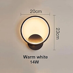 Universal Applique LED Moderne - Noir/Blanc