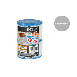 Intex Cartouches Filtration Spa - S1 Cartouche filtration - Spa gonflable - Intex - Fibre dacron - Blanc