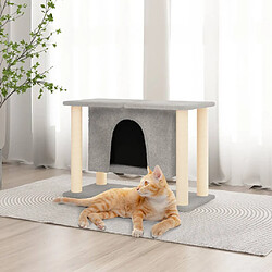 vidaXL Arbre à chat 50 cm - Gris clair